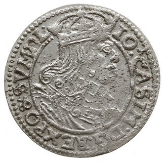 szóstak 1666/A-T, Kraków, z herbem Ślepowron na rewersie i bez ozdób na rogach tarcz herbowych