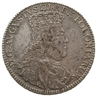 półtalar 1753, Lipsk, bez liter mincerza; Kahnt 