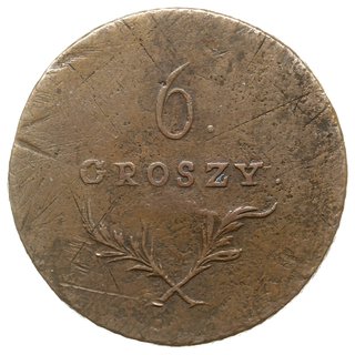 6 groszy 1813, Zamość; Plage 120, Bitkin 9 (R3),