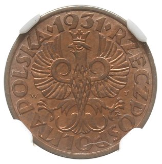 1 grosz 1931, Warszawa; Parchimowicz 101e; ideal