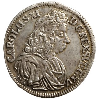 2/3 talara (gulden) 1690, Szczecin, odmiana napisu CAROLUS XI - D G REX...