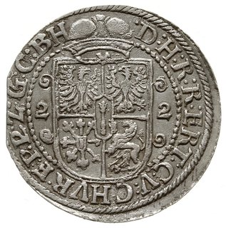 ort 1622, Królewiec, popiersie księcia w zbroi; 