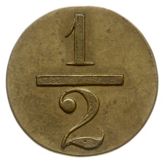 Łódź, Bracia Kipper; 2 monety zastępcze 1/2 i 1 