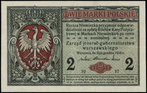 2 marki polskie 9.12.1916