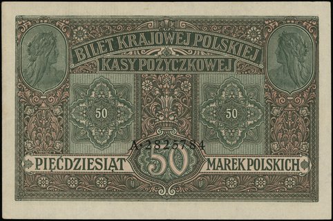 50 marek polskich 9.12.1916; jenerał, seria A, n