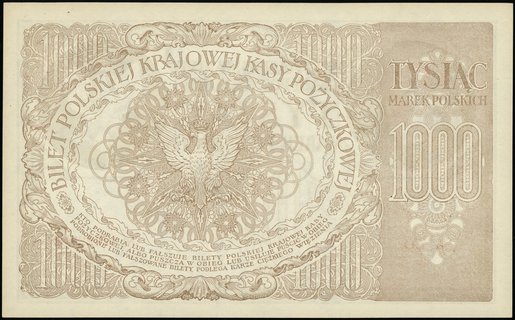 1.000 marek polskich 17.05.1919; seria ZO, numer