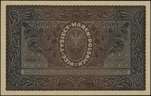 5.000 marek polskich 7.02.1920; seria III-Z, num