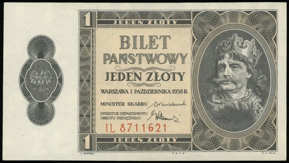 1 złoty 1.10.1938