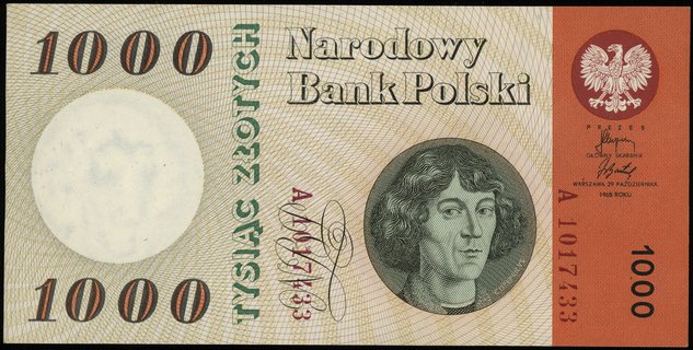 1.000 złotych 29.10.1965