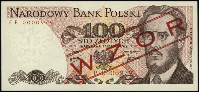 100 złotych 17.05.1976