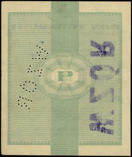 wzór bonu towarowego 1 dolar 1.01.1960; granatow