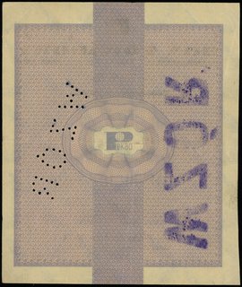 wzór bonu towarowego 10 dolarów 1.01.1960