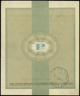 bon towarowy 20 dolarów 1.01.1960; seria Dh, num