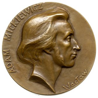 Adam Mickiewicz - medal autorstwa Wacława Szyman