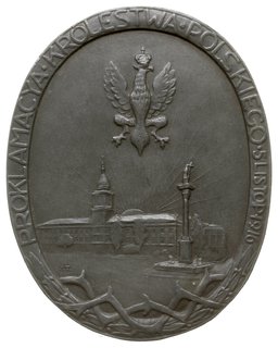 medal jednostronny z okazji proklamacji Królestw