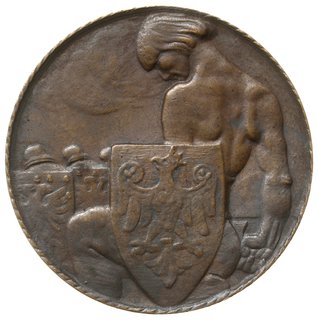 Oswobodzenie Krakowa - medal sygnowany J - R (Ja