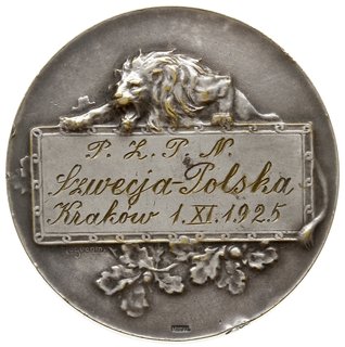 medal wydany przez PZPN z okazji meczu piłkarski