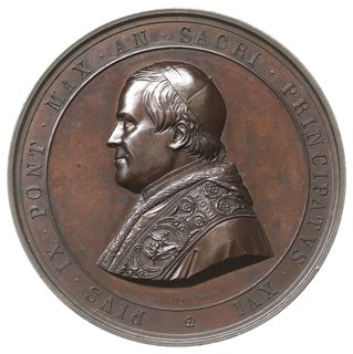 Pius IX 1846-1878 - medal sygnowany I BIANCHI z 