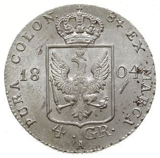 4 grosze (1/6 talara) 1804 A, Berlin; v. Schrött