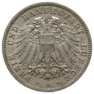 3 marki 1911 A, Berlin; AKS 4, J. 82, bardzo ład