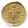 solidus 603-607, Konstantynopol; Aw: Popiersie cesarza z krzyżem na wprost, dNN FOCAS PERP AVC; Rw..