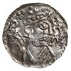 denar 1009-1024; Aw: Popiersie w prawo, REX HINRIC; Rw: Krzyż z kulkami, klinem i kółkiem w kątach..