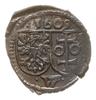 denar jednostronny 1609, Wschowa, z pełną datą; Kop. 8443 (R4), Tyszk. 6 Mk; bardzo ładny