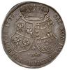 talar 1736, Drezno, Aw: Popiersie króla w prawo, Rw: Dwie tarcze herbowe, poniżej litery F.W.ô.F.,..