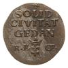 szeląg 1765, Gdańsk, korona nad monogramem średniej wielkości; Plage 485, CNG 430.II.b; piękny