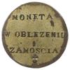 2 złote 1813, Zamość, odmiana z dłuższymi gałązkami wieńca i dużą bombą, w dacie cyfry 1 i 3 blisk..