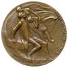 Adam Mickiewicz - medal autorstwa Wacława Szymanowskiego 1898 r., Aw: Głowa poety w prawo i napis ..