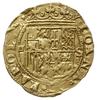 corona o escudo (doble ducado) bez daty /po 1535 r/, Sevilla; na awersie litery D-S; Fr. 153, Cayo..
