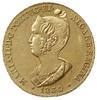 4 escudo (peça = 7500 reis) 1834, Lisbona; Fr. 140, Gomes 10.01; złoto 14.34 g, sporadycznie wystę..