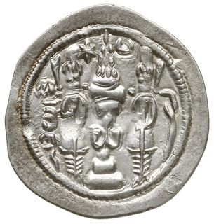 drachma 590 (rok 12), mennica Yazd (IZ), Mitchiner 1095-1097