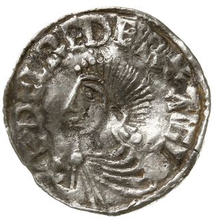denar typu long cross, 997-1003, mennica Lincoln, mincerz Ælfsige