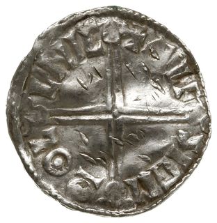 denar typu long cross, 997-1003, mennica Lincoln, mincerz Ælfsige