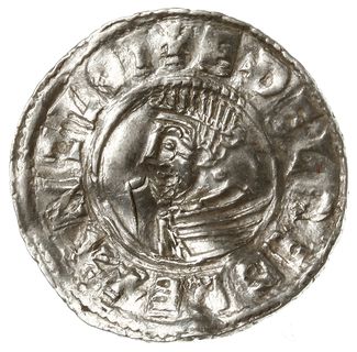 denar typu small cross, 1009-1017, mennica Lincoln, mincerz Bruntat