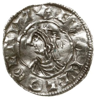 denar typu quatrefoil, 1018-1024, mennica Londyn, mincerz Eadmund