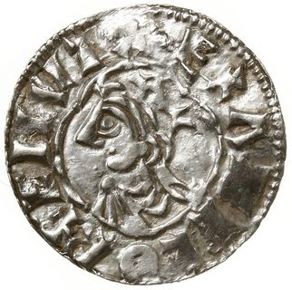 denar typu quatrefoil, 1018-1024, mennica Londyn, mincerz Frethi