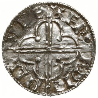 denar typu quatrefoil, 1018-1024, mennica Londyn, mincerz Frethi