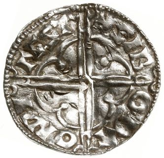 denar typu quatrefoil, 1018-1024, mennica Winchester, mincerz Sibode