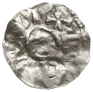 naśladownictwo denara saskiego Bernarda II z lat 1002-1015