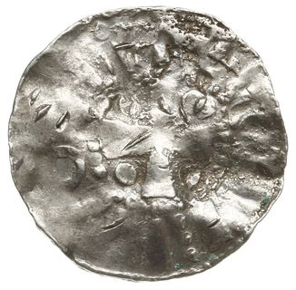 naśladownictwo denara saskiego Bernarda II z lat 1002-1015