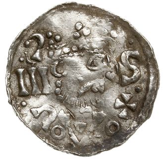 denar 1009-1024, Salzburg; Aw: Popiersie w prawo