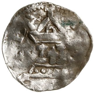 denar 1002-1024; Aw: Głowa w koronie radialnej w