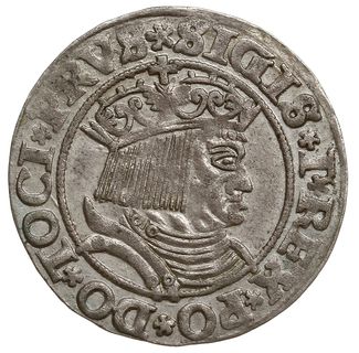 grosz 1531, Toruń; na rękawie króla ozdobniki w 