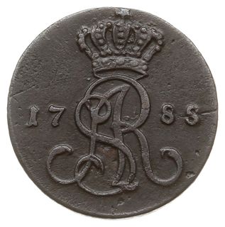 grosz z miedzi krajowej 1788 EB, Warszawa; Plage