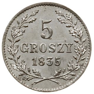 5 groszy 1835, Wiedeń; Plage 296, Bitkin 3; bard