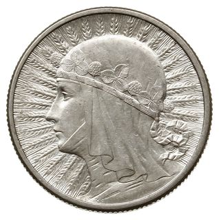 2 złote 1933, Warszawa; głowa kobiety w czepcu; 