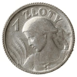1 złoty 1924, Paryż; popiersie kobiety z kłosami